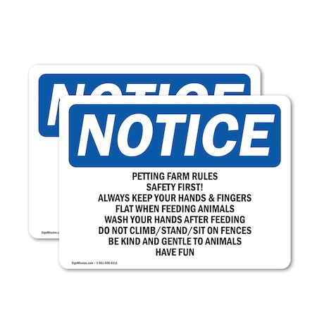 Signmission Safety Culture Sign, 10 in Width, Vinyl Decal, Rectangle OS-2PACK-NS-D-710-L-17254